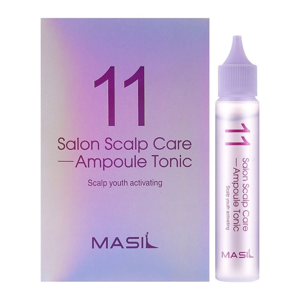 Освіжаючий тонік для шкіри голови Masil 11 Salon Scalp Care Ampoule Tonic 4х30 мл - основне фото