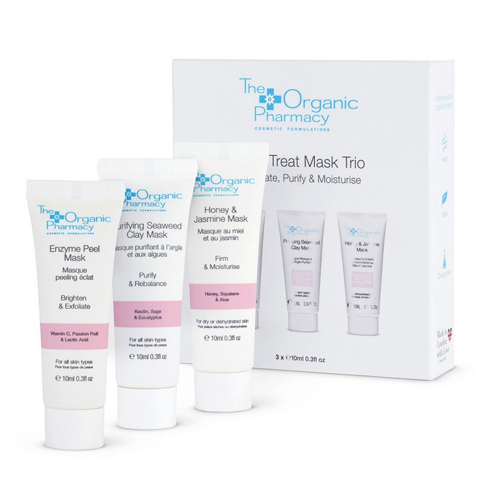 Косметический набор «Отшелушивание, Очищение, Увлажнение» The Organic Pharmacy Skin Treat Mask Trio - основное фото