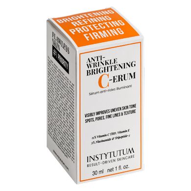 Суперконцентрированная сыворотка с витамином С INSTYTUTUM Anti-Wrinkle Brightening C-Erum 30 мл - основное фото