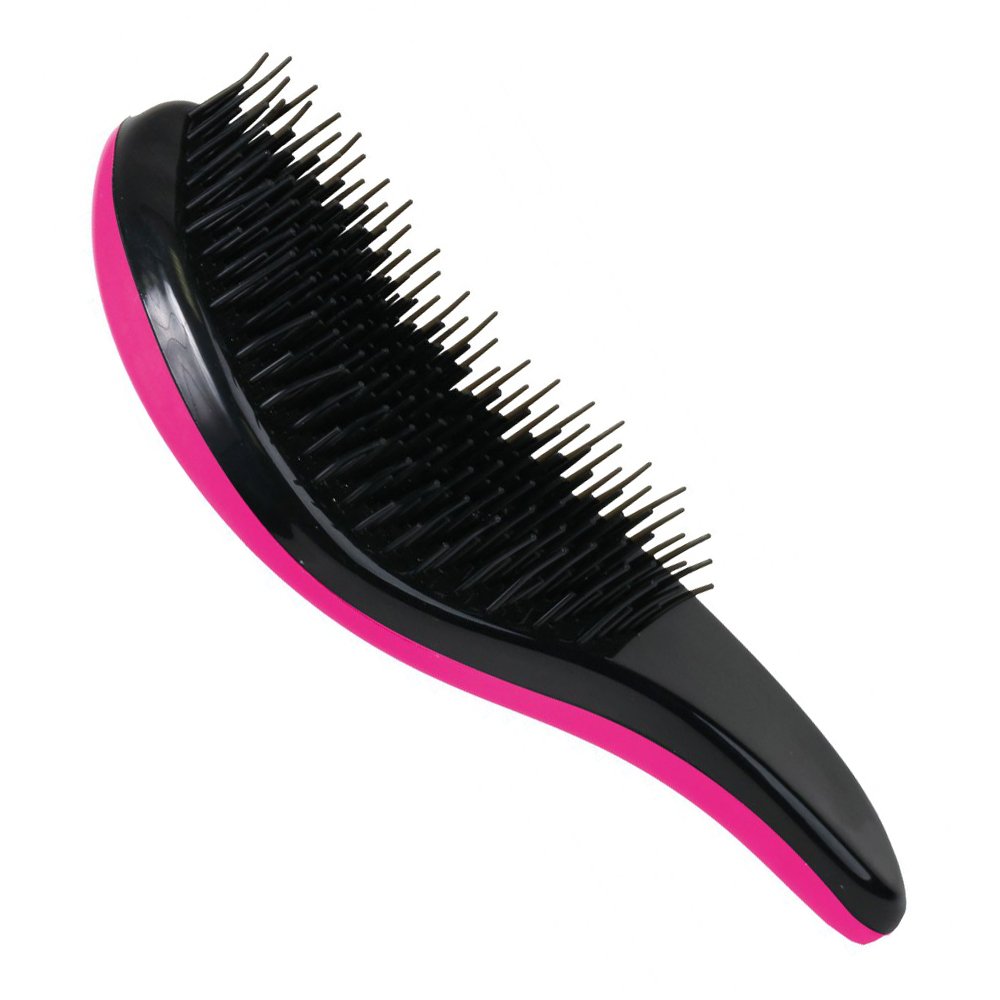 Рожева масажна щітка 17-рядна Hairway Detangling Brush Easy Combing 08253-Pink - основне фото
