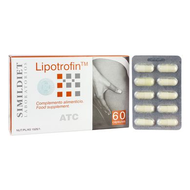 Харчова добавка «Ліпотрофін» SIMILDIET Laboratorios Lipotrofin 60 шт - основне фото