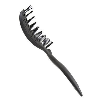 Чёрная щётка-луна для укладки Hairway Skeleton Brush Carbon Advance 08254 - основное фото
