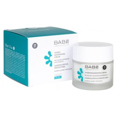 Зволожувальний живильний крем BABE Laboratorios Face Hydro Nourishing Cream SPF 20 50 мл - основне фото