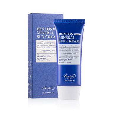 Сонцезахисний крем на мінеральній основі BENTON Skin Fit Mineral Sun Cream SPF50+/PA++++ 12 мл - основне фото