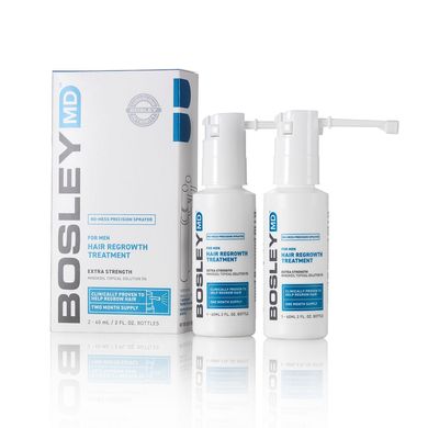 Спрей з міноксидилом 5% для відновлення росту волосся у чоловіків BosleyMD Men's Extra Strength Minoxidil 5% Topical (Sprayer) 2 x 60 мл - основне фото