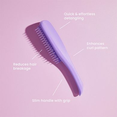 Нежно-фиолетовая расчёска для волос Tangle Teezer The Ultimate Detangler Natural Curly Purple Passion - основное фото