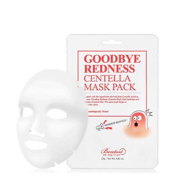 Успокаивающая маска с центеллой азиатской BENTON Goodbye Redness Centella Mask 1 шт x 23 г - основное фото