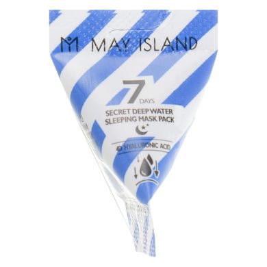 Набір зволожувальних нічних масок May Island 7 Days Secret Deep Water Sleeping Mask Pack 12x5 мл - основне фото