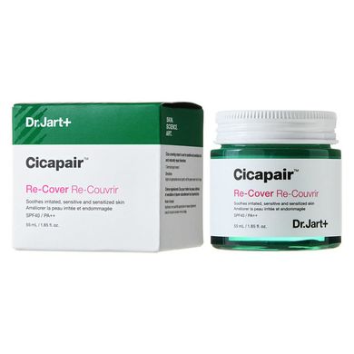 Восстанавливающий дневной крем с экстрактом центеллы Dr. Jart+ Cicapair Derma Green Solution Re-Cover SPF 40 PA++ 55 мл - основное фото