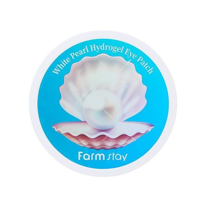 Освітлювальні патчі з перловою пудрою Farmstay White Pearl Hydrogel Eye Patch 60 шт - основне фото