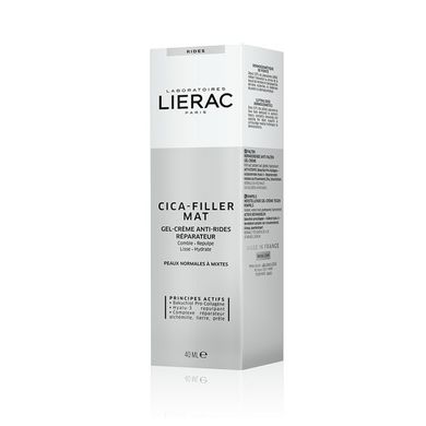 Антивозрастной матирующий крем LIERAC Cica-Filler Mat Gel-Creme Anti-Wrinkle Reparateur 40 мл - основное фото
