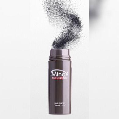 Пудра-камуфляж для волосся № 1 (чорний) MinoX Hair Magic Filler Hair Fibers (black) 25 г - основне фото