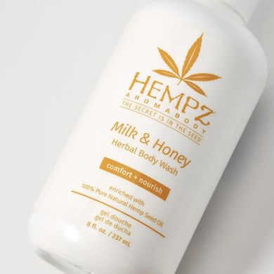 Крем-гель для душа «Молоко-Мёд» HEMPZ Milk And Honey Herbal Body Wash Comfort Nourish 237 мл - основное фото