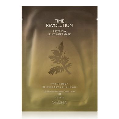 Успокаивающая тканевая маска с экстрактом полыни MISSHA Time Revolution Artemisia Jelly Sheet Mask 33 мл - основное фото