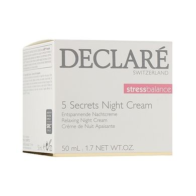 Нічний відновлюваний крем «5 секретів» DECLARE Stress Balance 5 Secrets Night Cream 50 мл - основне фото