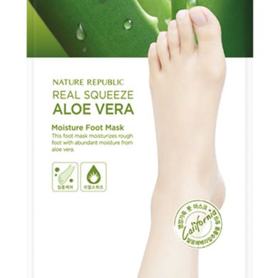 Маска-пілінг для ніг з екстрактом алое NATURE REPUBLIC Foot & Nature Aloe Peeling Foot Mask 25 мл - основне фото