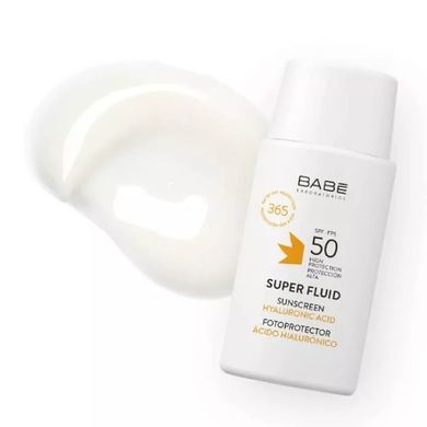 Солнцезащитный флюид для всех типов кожи BABE Laboratorios Sun Protection Super Fluid SPF 50 50 мл - основное фото