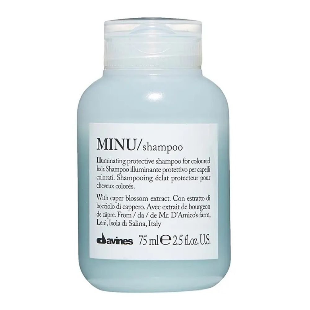Шампунь для блиску та збереження кольору волосся Davines Essential Haircare MINU Shampoo 75 мл - основне фото