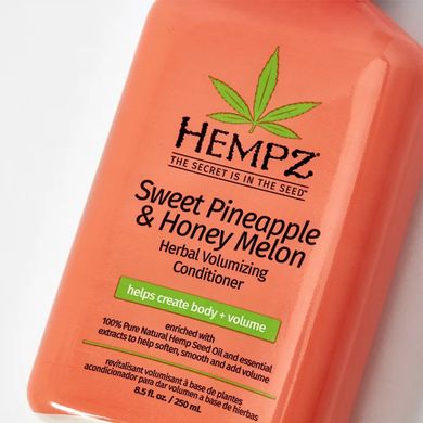 Кондиціонер для об'єму волосся HEMPZ Daily Hair Care Volumizing Conditioner Sweet Pineapple & Honey Melon 265 мл - основне фото