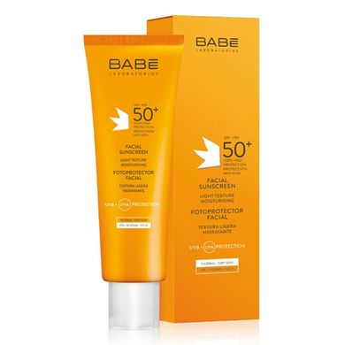 Сонцезахисний крем для сухої шкіри BABE Laboratorios Sun Protection Fotoprotector Facial Sunscreen SPF 50 50 мл - основне фото