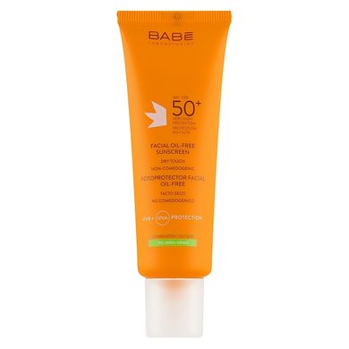 Солнцезащитный крем для жирной и комбинированной кожи BABE Laboratorios Sun Protection Facial Oil Free Sunscreen SPF 50 50 мл - основное фото