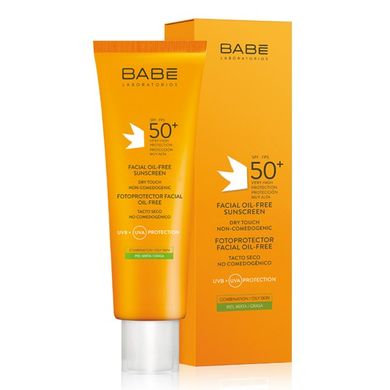 Солнцезащитный крем для жирной и комбинированной кожи BABE Laboratorios Sun Protection Facial Oil Free Sunscreen SPF 50 50 мл - основное фото