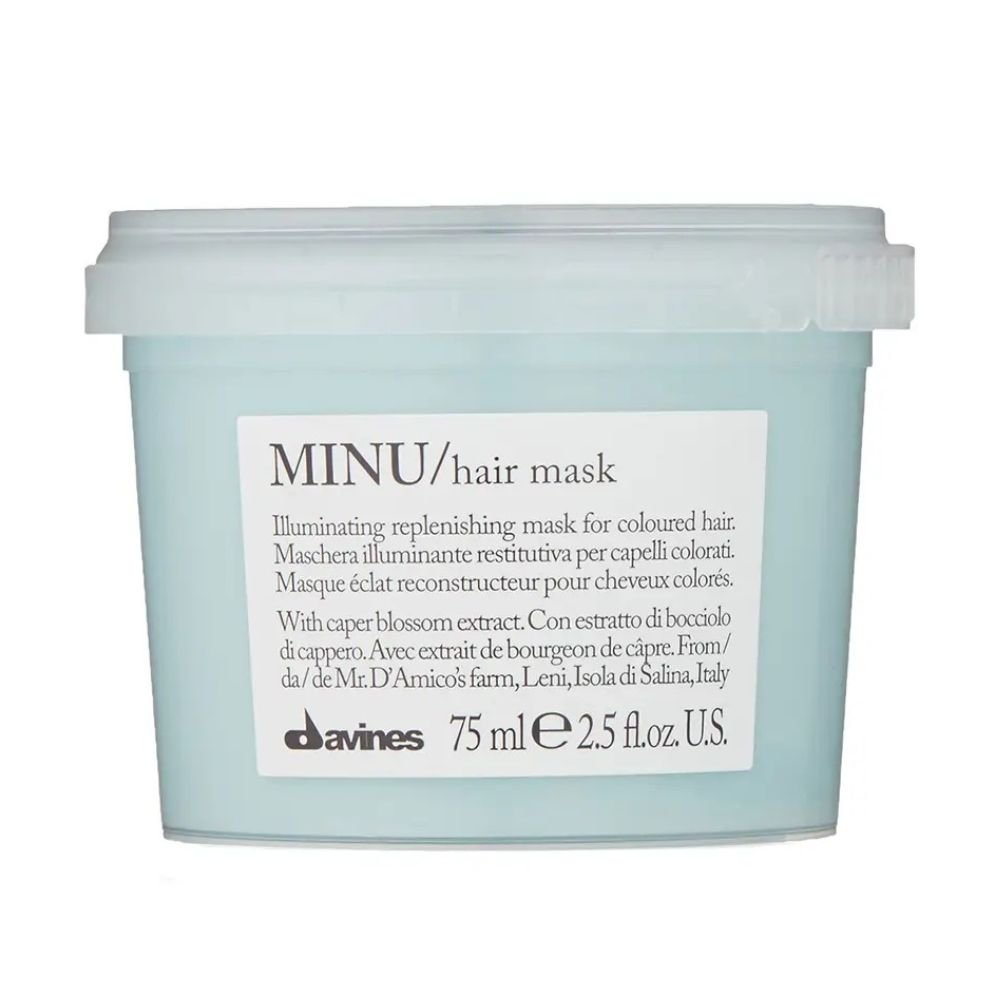 Відновлювальна маска для фарбованого волосся Davines Essential Haircare MINU Hair Mask 75 мл - основне фото
