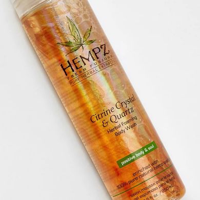 Гель-пена для душа «Кристал-Цитрус» HEMPZ Fresh Fusions Citrine Crystal & Quartz Herbal Face, Body & Hair Hydrating Mist 250 мл - основное фото
