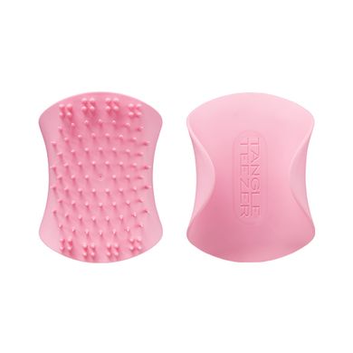 Розовая щётка для массажа головы Tangle Teezer The Scalp Exfoliator and Massager Pretty Pink - основное фото