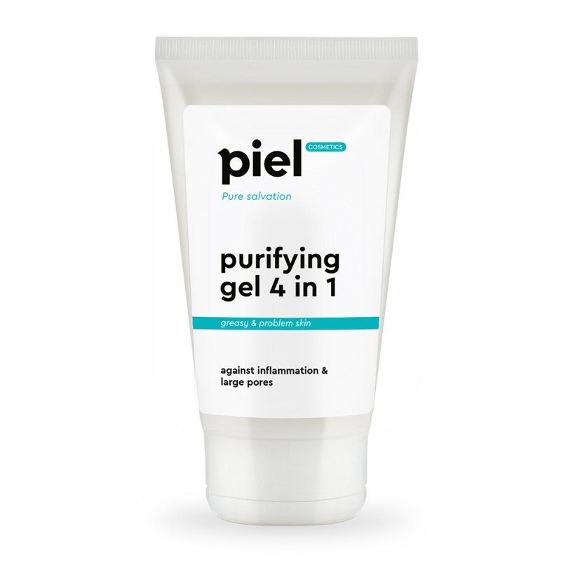 Очищувальний гель для вмивання проблемної шкіри Piel Cosmetics Pure Salvation Purifying Gel Cleaner 4 in 1 150 мл - основне фото