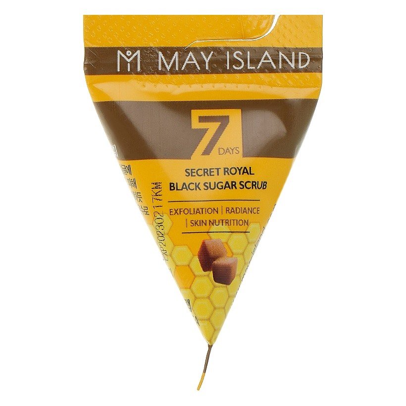 Цукровий скраб для обличчя May Island 7 Days Secret Royal Black Sugar Scrub 5 мл - основне фото