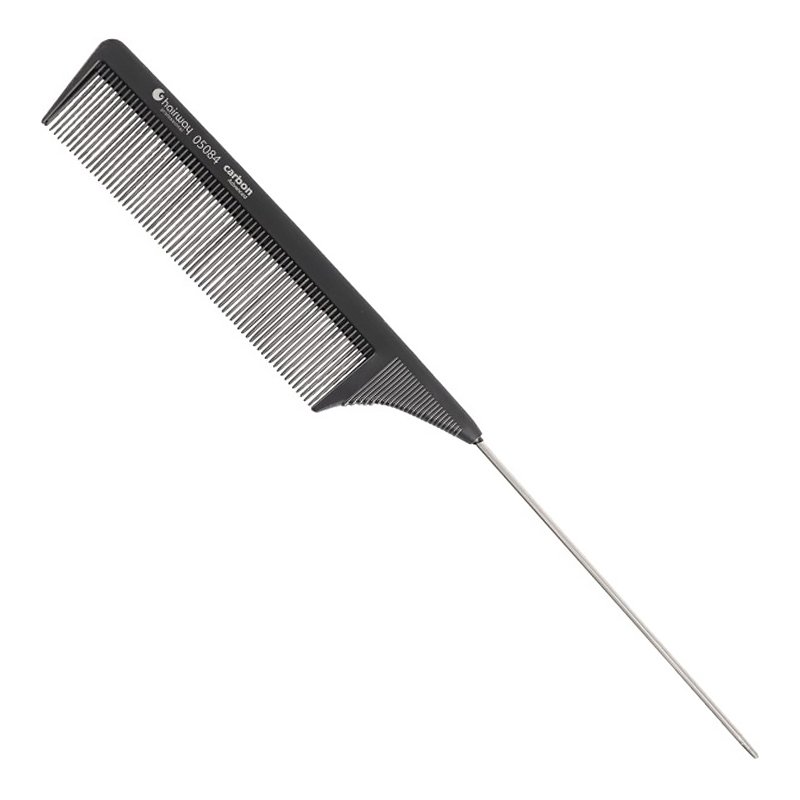 Чёрная карбоновая гипоаллергенная расчёска Hairway Haircomb Carbon Advanced 05084 225 мм - основное фото