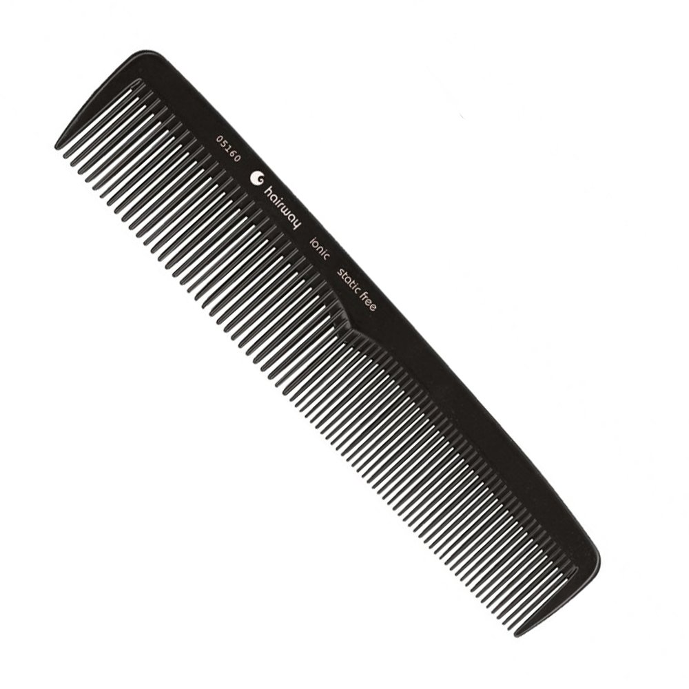 Чёрный ионный антистатичный гребешок Hairway Haircomb Ionic 05160 192 мм - основное фото