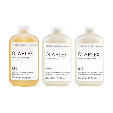 Дорожній набір для захисту фарбованого волосся Olaplex Traveling Stylist Kit 3х525 мл - основне фото