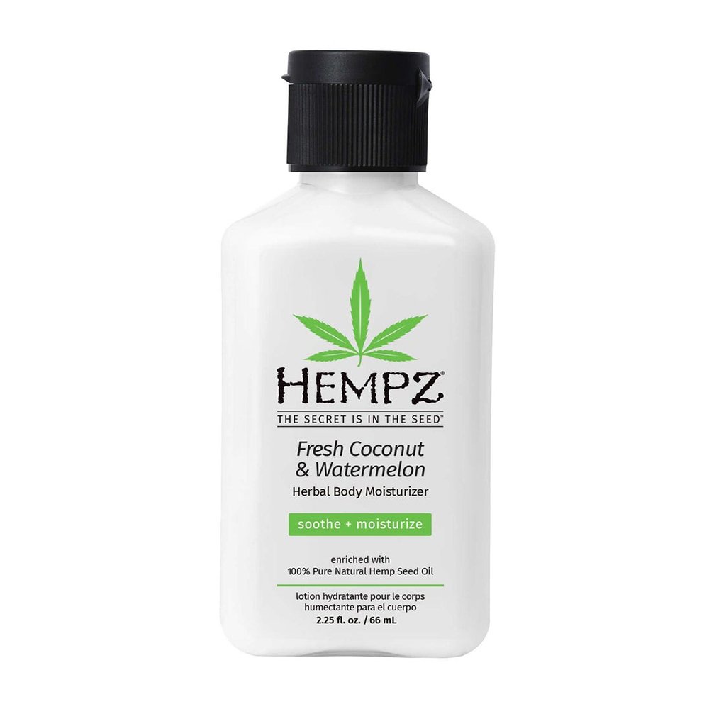 Успокаивающее молочко для тела HEMPZ Fresh Coconut & Watermelon Herbal Body Moisturizer 65 мл - основное фото