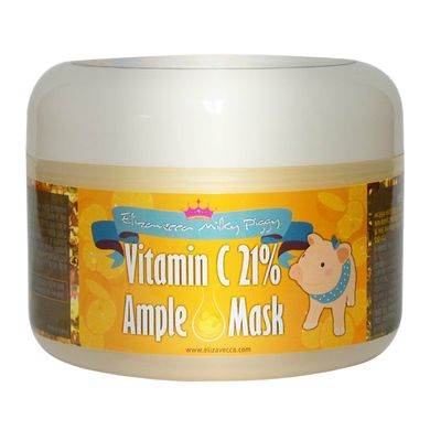 Розігріваюча маска для обличчя з вітаміном C Elizavecca Milky Piggy Vitamin C 21% Ampoule Mask 100 мл - основне фото