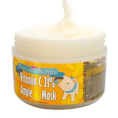 Разогревающая маска для лица с витамином С Elizavecca Milky Piggy Vitamin C 21% Ampoule Mask 100 мл - основное фото