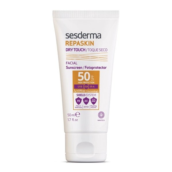 Сонцезахисний крем-гель Sesderma Repaskin Dry Touch Facial SPF 50 50 мл - основне фото