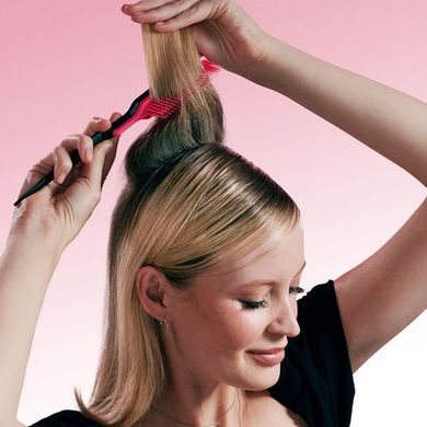 Розово-чёрная расчёска для волос Tangle Teezer The Ultimate Volumizer Pink Embrace - основное фото