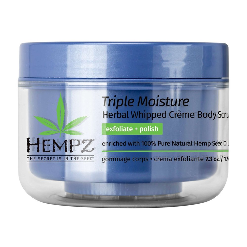 Цукровий скраб для тіла «Потрійне зволоження» HEMPZ Triple Moisture Herbal Body Scrub 176 г - основне фото