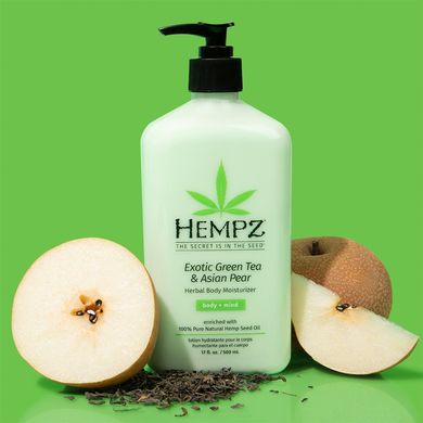 Зволожувальне молочко для тіла HEMPZ Exotic Green Tea & Asian Pear Herbal Body Moisturizer 500 мл - основне фото