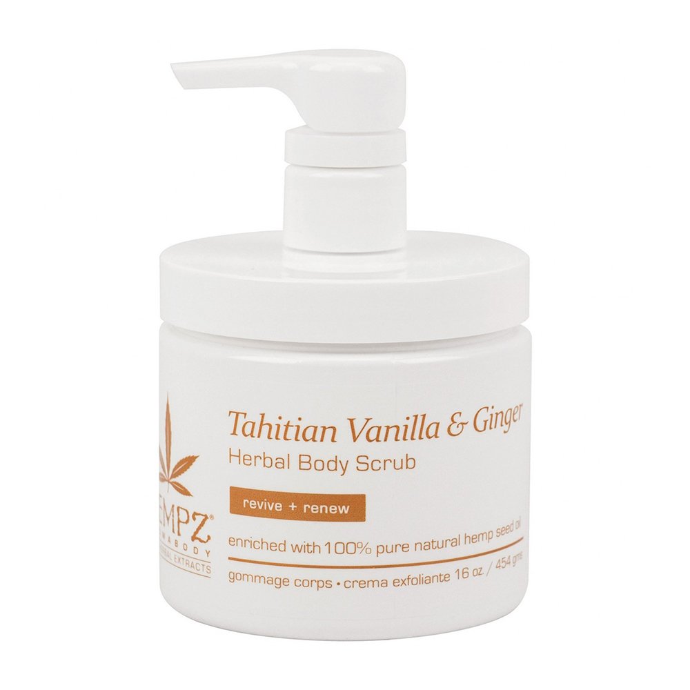Скраб для тела «Таитянская ваниль-Имбирь» HEMPZ Tahitian Vanilla & Ginger Herbal Body Scrub 454 г - основное фото