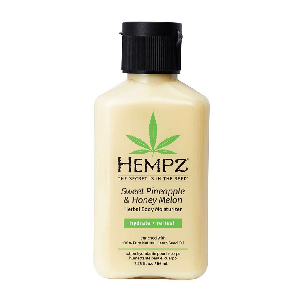 Восстанавливающее молочко для тела HEMPZ Sweet Pineapple & Honey Melon Herbal Body Moisturizing Lotion 65 мл - основное фото