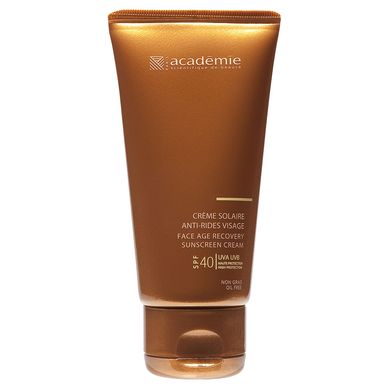 Сонцезахисний регенерувальний крем Academie Bronzecran Face Age Recovery Sunscreen Cream SPF 40+ 50 мл - основне фото