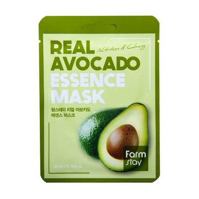Увлажняющая тканевая маска с экстрактом авокадо Farmstay Real Avocado Essence Mask 23 мл - основное фото