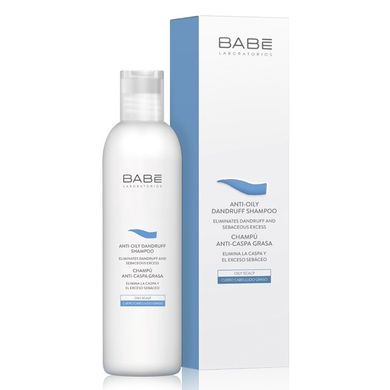 Шампунь проти лупи для жирної шкіри голови BABE Laboratorios Anti-Oily Dandruff Shampoo 250 мл - основне фото