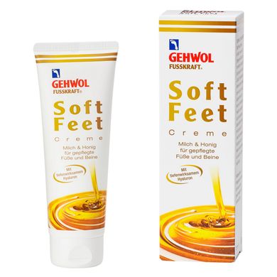 Шовковий крем «Молоко і мед» з гіалуроновою кислотою Gehwol Fusskraft Soft Feet Creme 125 мл - основне фото