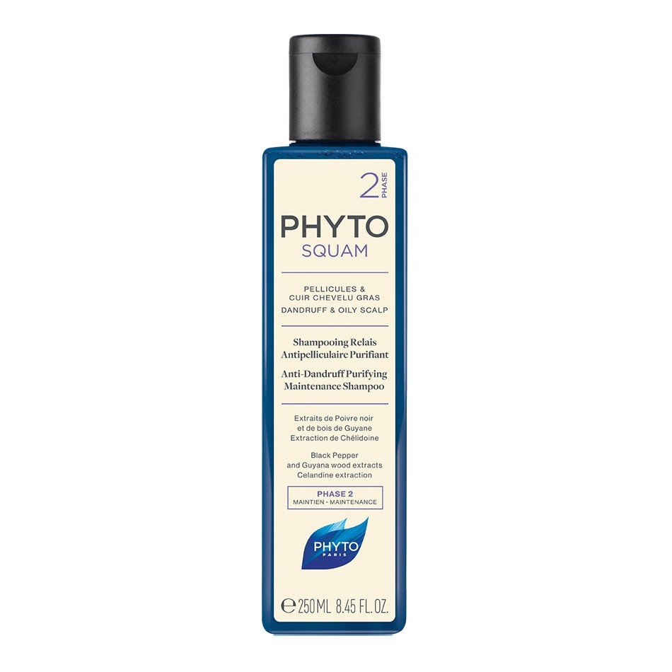 Шампунь для жирної шкіри голови проти лупи PHYTO Phytosquam Purifying Maintenance Shampoo 250 мл - основне фото