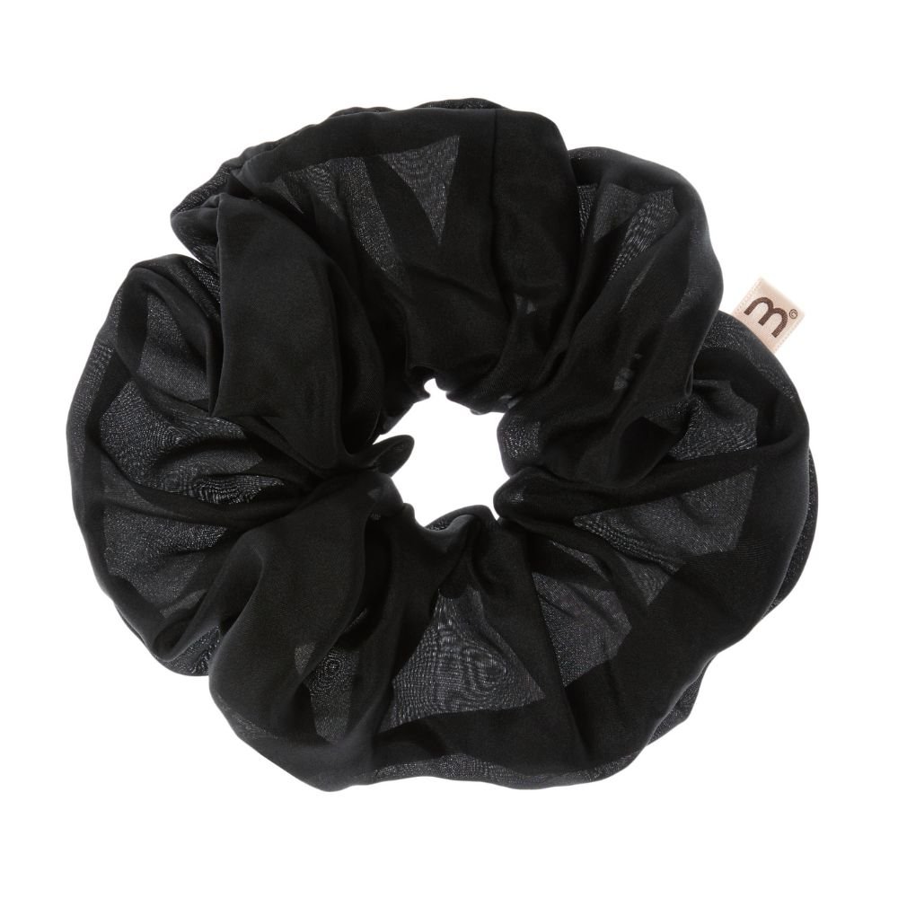 Чорна резинка для волосся MON MOU Volume Silk Scrunchies Black 1 шт - основне фото