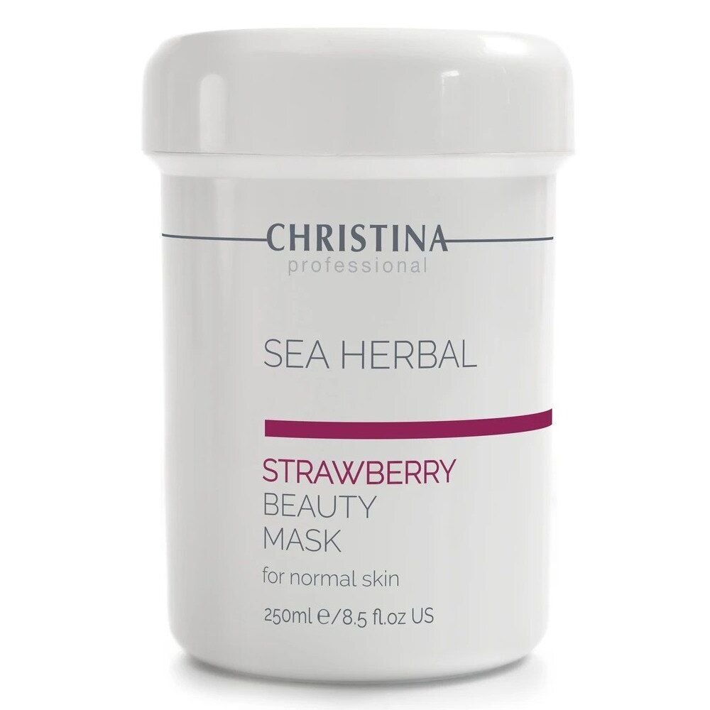 Полунична маска краси для нормальної шкіри Christina Sea Herbal Beauty Mask Strawberry 250 мл - основне фото